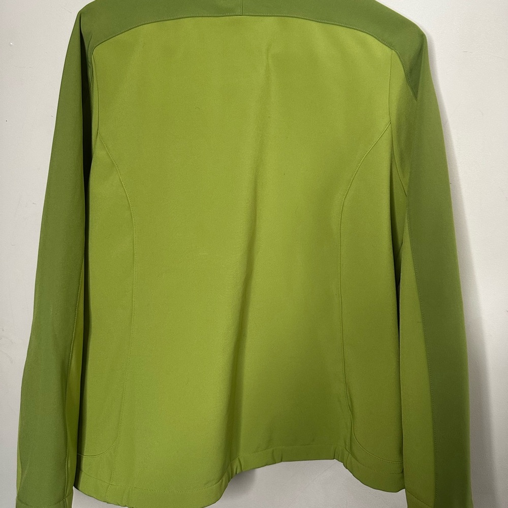 L.L. Bean Green Soft Shell Jacket Ohhs6 Womens L - image 4